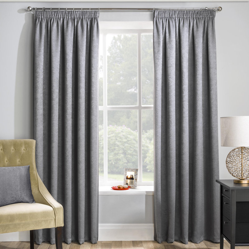 Wayfair Basics Room Darkening Pair of Pencil Pleat Curtains & Reviews